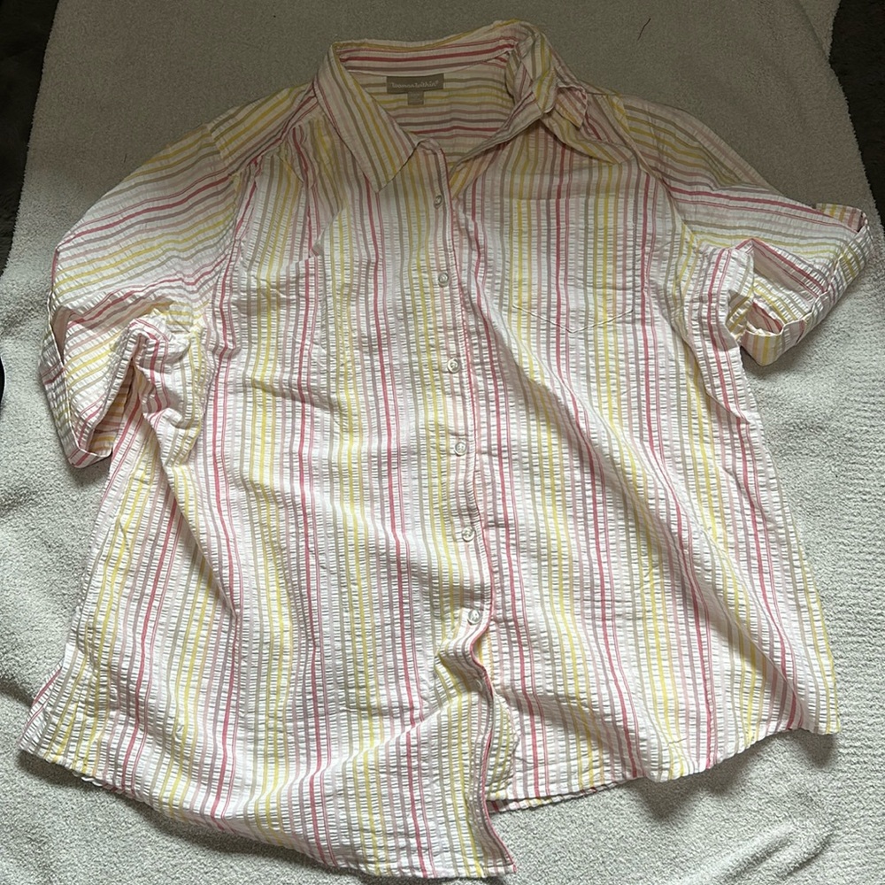 Woman Within size 1X button up top